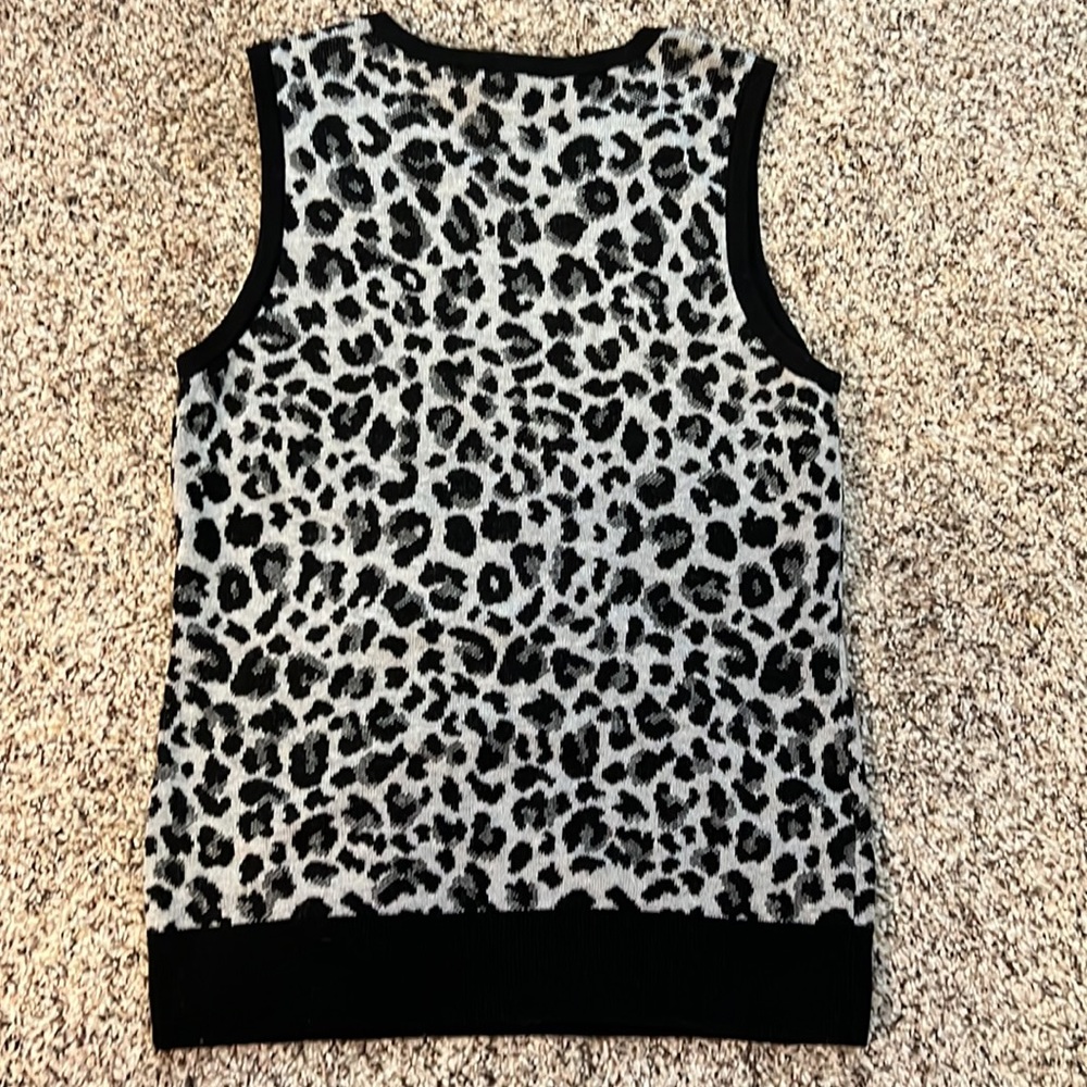 Ann Taylor Leopard Print Ann Shell - image 3